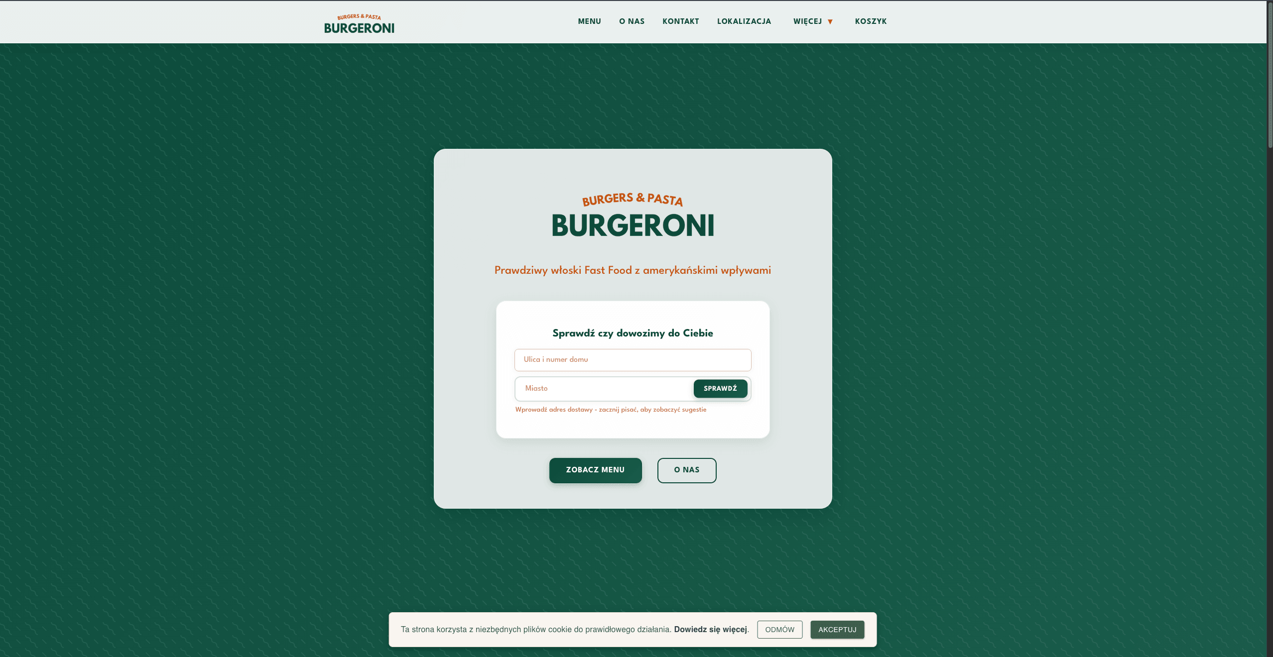 Burgeroni - Homepage